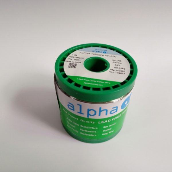 ALPHA lead-free SAC305 environmentally friendly silver-containing solder wire, rosin type solder wire