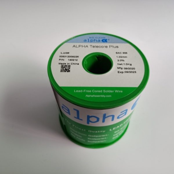 ALPHA lead-free SAC305 environmentally friendly silver-containing solder wire, rosin type solder wire